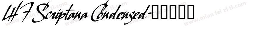 LHF Scriptana Condensed字体转换